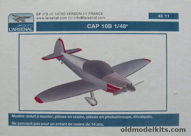 LArsenal 1/48 Cap 10B - French Air Force and French Navy, 48-11 plastic model kit